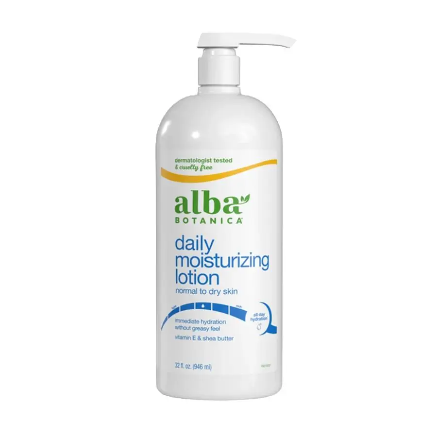 724742003678 alba botanica daily moisturizing lotion normal to dry skin 32floz 243065 front 724742003678 alba botanica daily moisturizing lotion normal to dry skin 32floz 243065 front